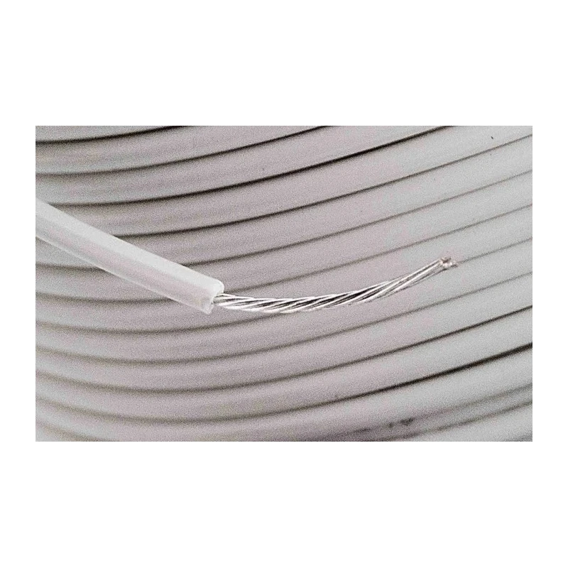 Alpha Wire Hookup Wire PVC Series White Harsh Environment Wire, 7 x 0.20 mm, Tinned Copper, Polyvinyl Chloride 3050 WH005