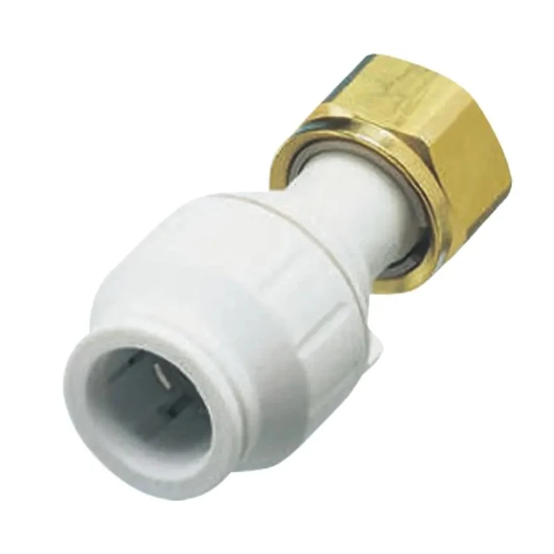 John Guest Plastic Pipe Fitting Straight 1/2 in BSP Tap Adapter BSP 1/4 in PEMSTC1514