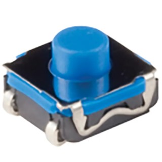 C & K IP67 Sealed Tactile Switch, Top Actuator 4.3 mm, SPST Contact Configuration, 50mA 32V DC Surface Mount 