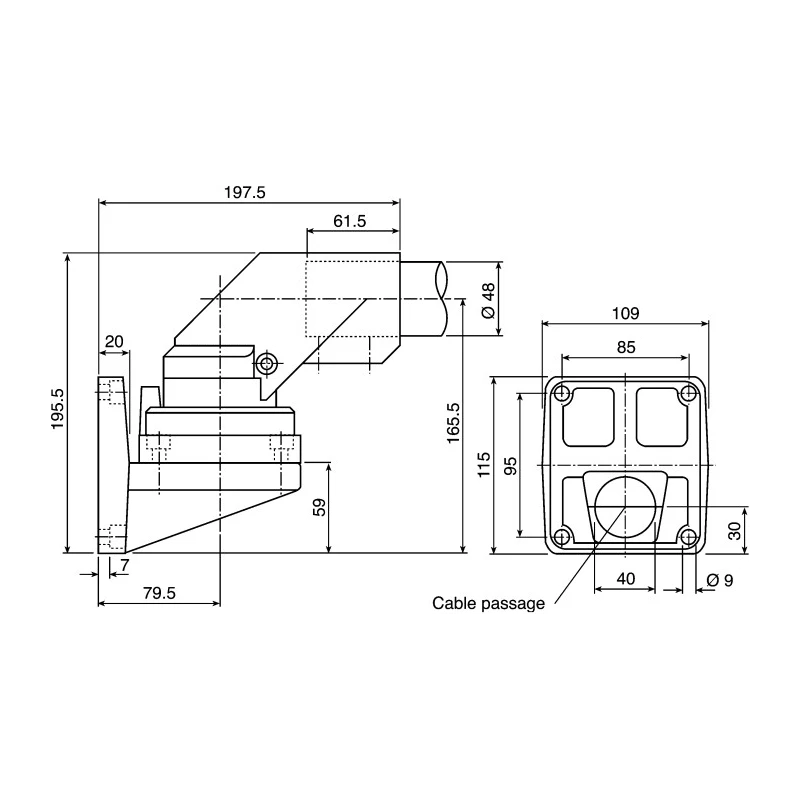 Rose+Krieger Hinge Connecting Component for Strut Profile 48 mm Groove Size 48 mm Round Tube Size 48 mm 494970000