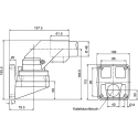 Rose+Krieger Hinge Connecting Component for Strut Profile 48 mm Groove Size 48 mm Round Tube Size 48 mm 494970000