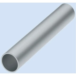 Rose+Krieger Silver Steel Round Tube 1000 mm Length, Diameter 48 mm, Series GT 48 100941581000