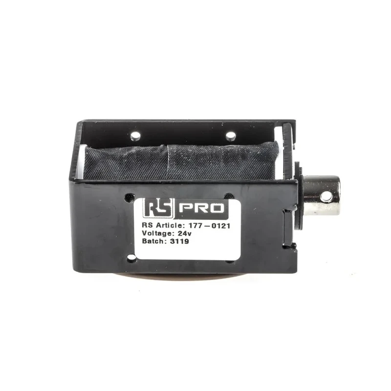 RS PRO Pull Action DC D-Frame Linear Solenoid 64 mm Length 30 mm Width 38 mm Depth Model 177-0121