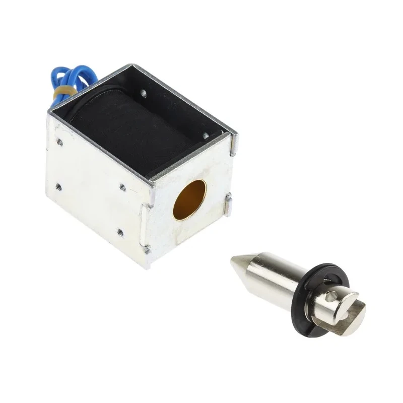 RS PRO DC Pull Action D Frame Linear Solenoid 50 mm Length 37 mm Width 41 mm Depth 12 V 300 g 177-0131