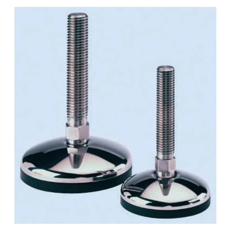 Nu-Tech Engineering M24 100 mm Diameter Stainless Steel Adjustable Foot with 1000 kg Static Load Capacity and 3.5 ° A105/038