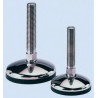 Nu-Tech Engineering M24 100 mm Diameter Stainless Steel Adjustable Foot with 1000 kg Static Load Capacity and 3.5 ° A105/038