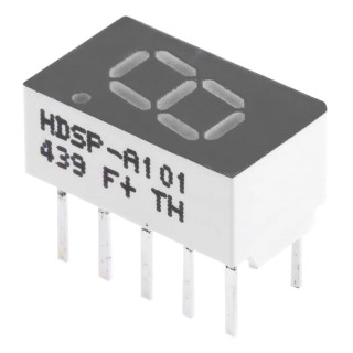 Broadcom 2 Character 7 Segment Red LED Display Anode 3.6mcd 7.6mm HDSP-A101