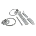 RS PRO Steel Gate Latch 177 mm Galvanised Finish 436-0564