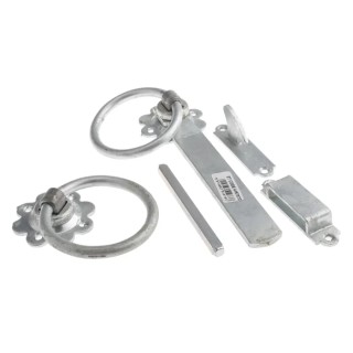 RS PRO Steel Gate Latch 177 mm Galvanised Finish 436-0564