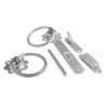 RS PRO Steel Gate Latch 177 mm Galvanised Finish 436-0564