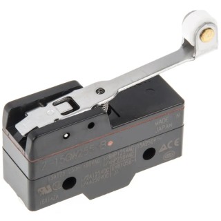 Omron Hinge Roller Lever Limit Switch SPDT, IP62, 250V AC, 15A, Panel Mount Z-15GW255-B