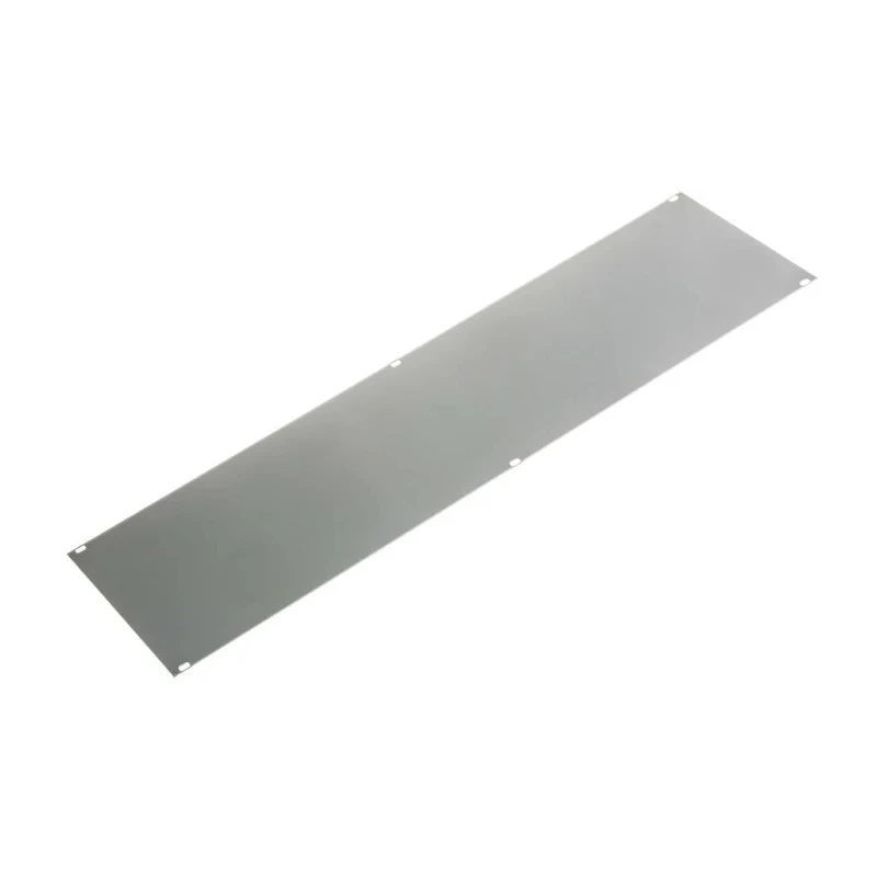 nVent SCHROFF Grey Aluminium Front Panel 3 U Rack Unit 7 HP Horizontal Pitch Model 20838188