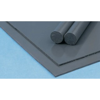 RS PRO Grey Plastic Plastic Sheet 1 m x 500 mm x 1 mm Model 438-6370