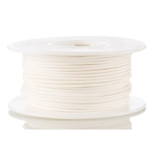 Alpha Wire Hookup Wire TEFLON Series White 22 AWG 7 x 0.25 mm Core Strands 30 m 600V 200°C 5855/7 WH005