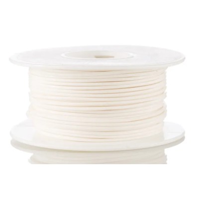Alpha Wire Hookup Wire TEFLON Series White 22 AWG 7 x 0.25 mm Core Strands 30 m 600V 200°C 5855/7 WH005