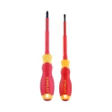 Stanley Insulated Pozidriv Screwdriver Set, 2-Piece, PZ2 and PZ4 Tips, VDE Approved, 1000V Rated STHT60030-0