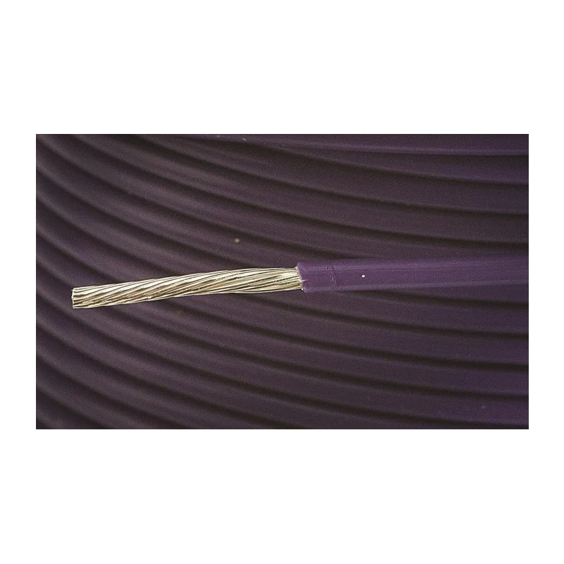 Alpha Wire PTFE Hookup Wire TEFLON Series Purple 18 AWG 19 x 0.25 mm Core Strands 30 m 600 V 200°C 5857 VI005