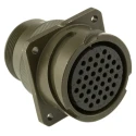 Amphenol Limited MIL Spec Circular Connector 500V AC Brass Straight 37 Way Wall Mount Female 97B-3100A-28-21S