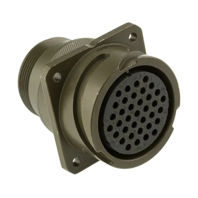 Amphenol Limited MIL Spec Circular Connector 500V AC Brass Straight 37 Way Wall Mount Female 97B-3100A-28-21S