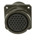 Amphenol Limited MIL Spec Circular Connector 500V AC Brass Straight 37 Way Wall Mount Female 97B-3100A-28-21S
