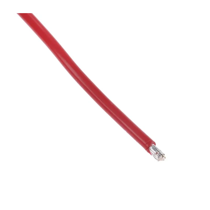 Alpha Wire Hookup Wire TEFLON Series Red, 16 AWG, 19 x 0.29 mm Strands, 600V, 30 m Length, Silver Plated Copper 5858 RD005