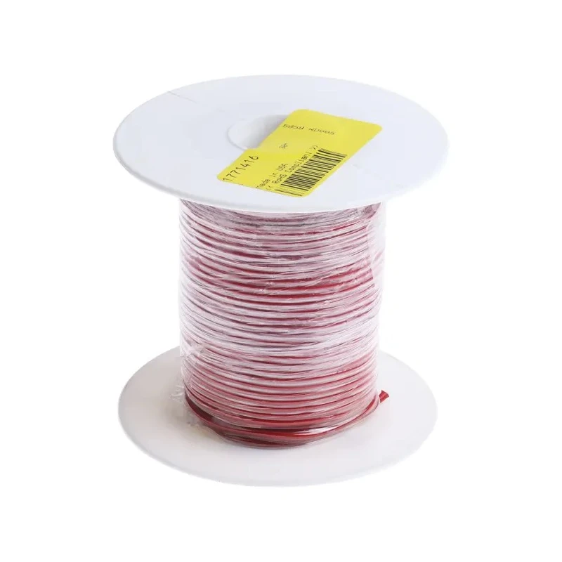Alpha Wire Hookup Wire TEFLON Series Red, 16 AWG, 19 x 0.29 mm Strands, 600V, 30 m Length, Silver Plated Copper 5858 RD005