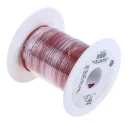 Alpha Wire Hookup Wire TEFLON Series Red, 16 AWG, 19 x 0.29 mm Strands, 600V, 30 m Length, Silver Plated Copper 5858 RD005