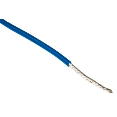 Alpha Wire Hookup Wire TEFLON Series Blue 16 AWG Silver Plated Copper Conductor 30m 600V 200°C 5858 BL005