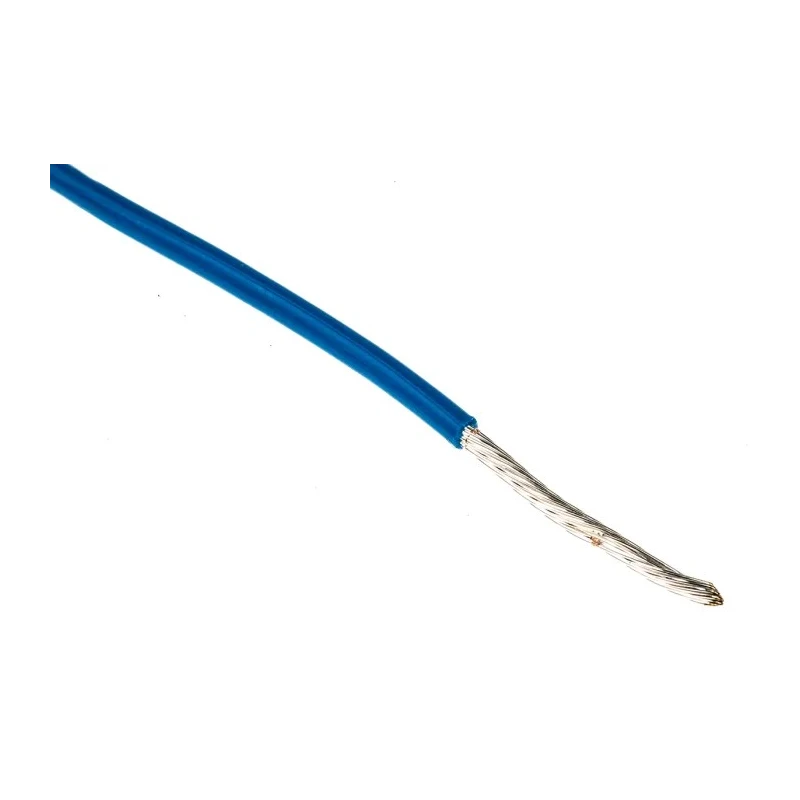 Alpha Wire Hookup Wire TEFLON Series Blue 16 AWG Silver Plated Copper Conductor 30m 600V 200°C 5858 BL005