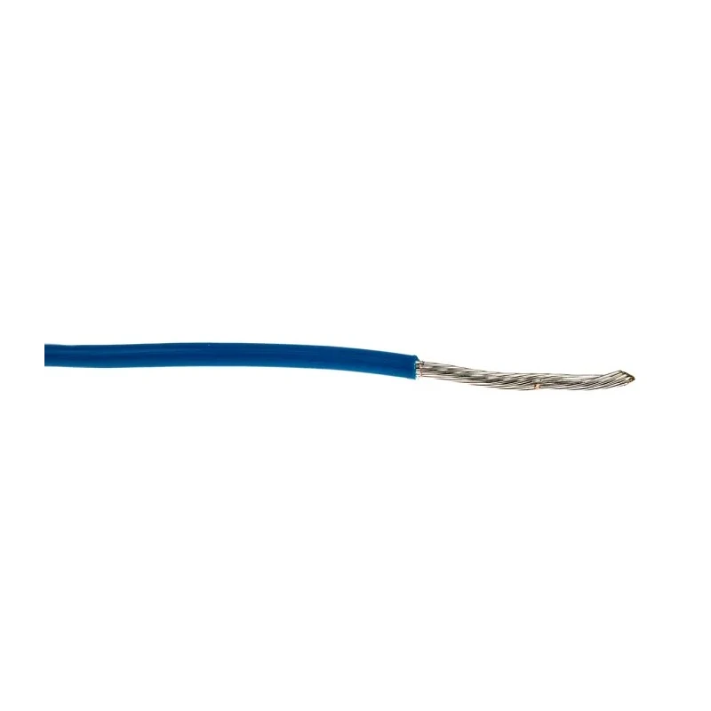 Alpha Wire Hookup Wire TEFLON Series Blue 16 AWG Silver Plated Copper Conductor 30m 600V 200°C 5858 BL005