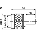 Telegartner N Series 50 Ω Coaxial Connector Cable Male, Straight Body Crimp J01020A0108