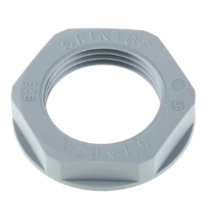 Lapp Silver Grey Fibreglass Reinforced Polyamide Cable Gland Locknut, M32 Thread, IP68 53119020