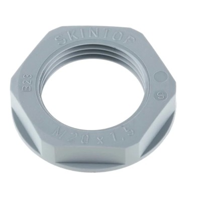 Lapp Silver Grey Fibreglass Reinforced Polyamide Cable Gland Locknut, M32 Thread, IP68 53119020