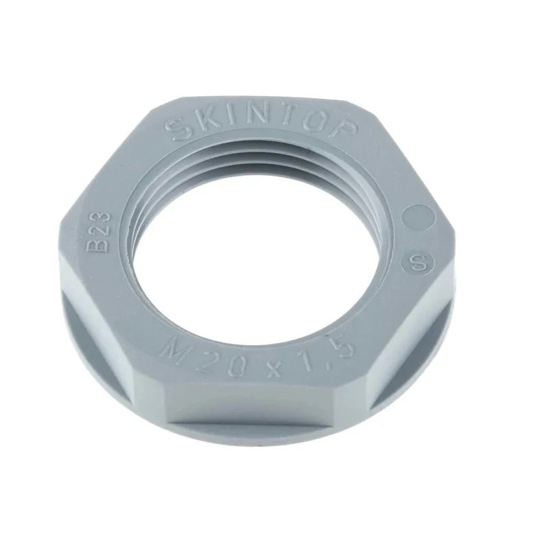 Lapp Silver Grey Fibreglass Reinforced Polyamide Cable Gland Locknut, M32 Thread, IP68 53119020