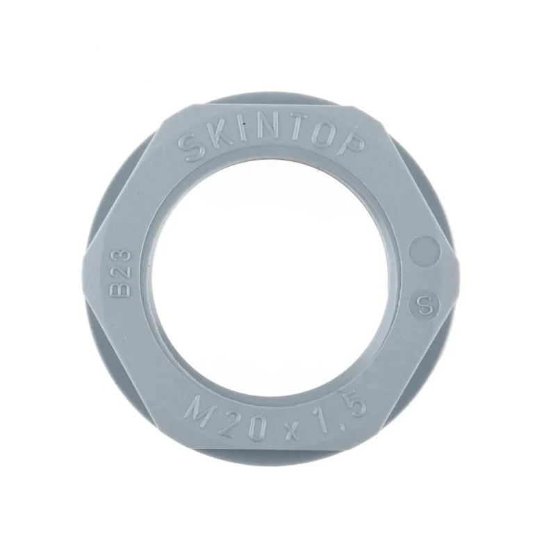 Lapp Silver Grey Fibreglass Reinforced Polyamide Cable Gland Locknut, M32 Thread, IP68 53119020