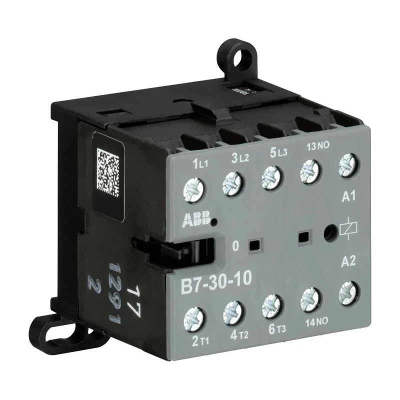 ABB B7 Series Mini Contactor, 24V AC Coil, 3-Pole, 20A Current, 690V AC Contact Voltage, 5.5 kW GJL1311001R0101 B7-30-10-01