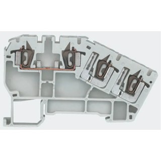 Entrelec DIN Rail Terminal Block Grey, 2.5mm² Cable CSA, 3-Level, Spring Terminal, 17.5A Current, 300V 1SNA290350R2100