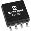 Microchip 64 kB Serial EEPROM 900 ns 8-Pin SOIC Serial-I2C 24AA64T-I/SN