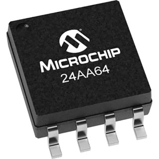Microchip 64 kB Serial EEPROM 900 ns 8-Pin SOIC Serial-I2C 24AA64T-I/SN