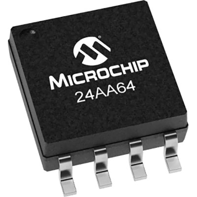 Microchip 64 kB Serial EEPROM 900 ns 8-Pin SOIC Serial-I2C 24AA64T-I/SN