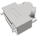 TE Connectivity ADK Series Zinc Angled D-Sub Backshell 15 Way Strain Relief 5-1478763-2