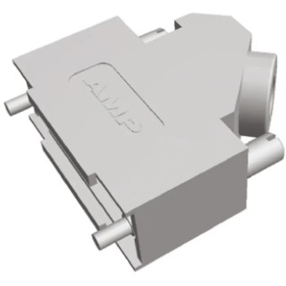 TE Connectivity ADK Series Zinc Angled D-Sub Backshell 15 Way Strain Relief 5-1478763-2
