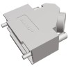 TE Connectivity ADK Series Zinc Angled D-Sub Backshell 15 Way Strain Relief 5-1478763-2