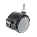 RS PRO Swivel Castor, 75 kg Load Capacity, 75 mm Wheel Diameter, Ball Bearing Hub, Aluminium Hub Material 446-2036