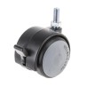 RS PRO Swivel Castor, 75 kg Load Capacity, 75 mm Wheel Diameter, Ball Bearing Hub, Aluminium Hub Material 446-2036