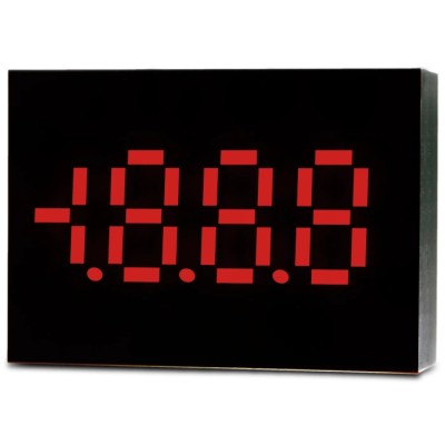 Lascar Digital Voltmeter DC LED Display 3-Digits ±1 % Accuracy 16.4 mm Cutout Height 23.4 mm Cutout Width OEM 1B-LED