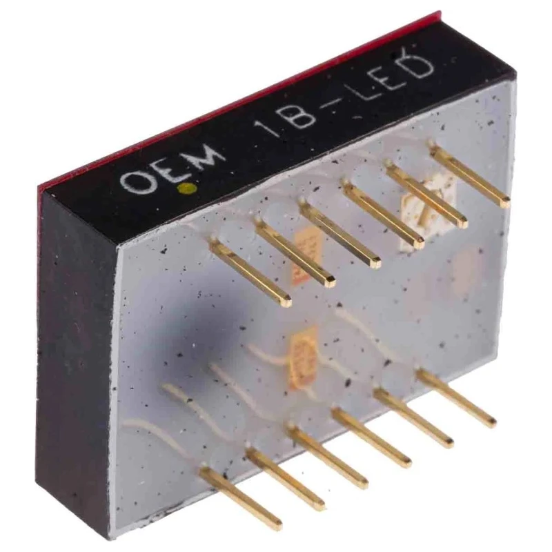 Lascar Digital Voltmeter DC LED Display 3-Digits ±1 % Accuracy 16.4 mm Cutout Height 23.4 mm Cutout Width OEM 1B-LED
