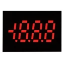 Lascar Digital Voltmeter DC LED Display 3-Digits ±1 % Accuracy 16.4 mm Cutout Height 23.4 mm Cutout Width OEM 1B-LED