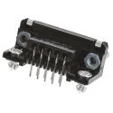 TE Connectivity AMPLIMITE HD-20 D-Sub Connector 9 Way Right Angle 2.74 mm Pitch Through Hole Female with 4 to 40 5747844-6