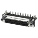 TE Connectivity AMPLIMITE HD-20 25 Way Right Angle 2.75 mm Pitch Through Hole D-Sub Connector 5747846-6